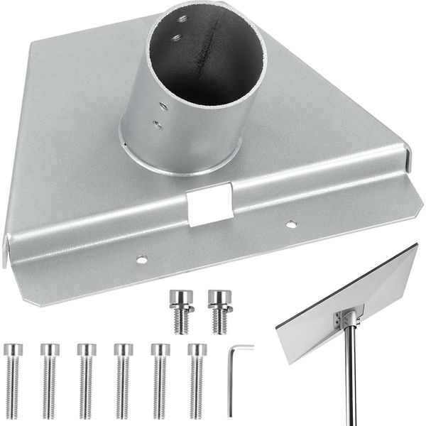 Adattatore Per Tubi Gen 3 - Kit Di Montaggio Su Palo - Diametro 2,1-5,5 Cm - Per Parabola Satellitare Standard V3 - Bianco-image