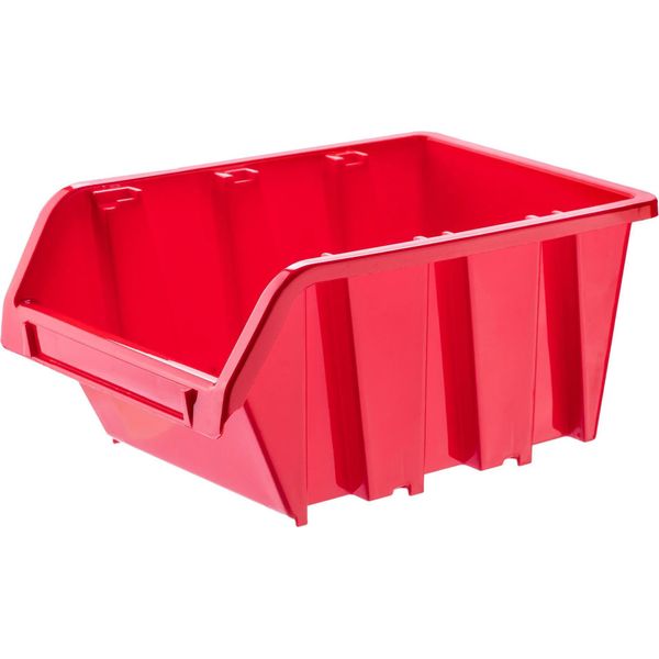 Scatole Di Stoccaggio Per Officina - Scatole Di Stoccaggio - 390X240 Mm - 50 Pezzi - Rosso-image