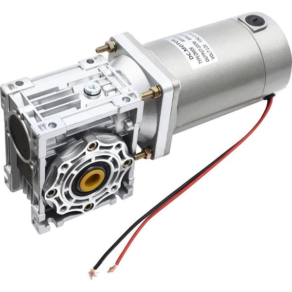 Motore A Vite Senza Fine - NMRV40 - 12 V Cc 200 W - Coppia Elevata - Motore A Spazzole In Rame - 1800 Giri/Min - Argento-image