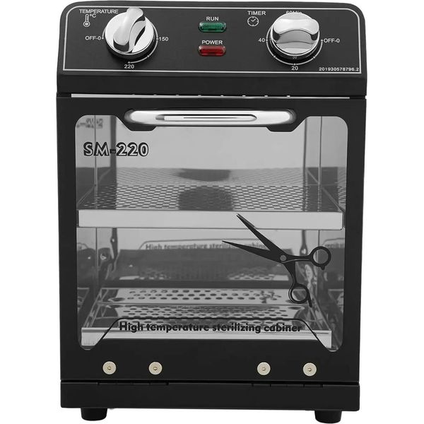 Sterilizzatore A Calore Secco, 600 W, 220 °C Alta Temperatura, Nero-image