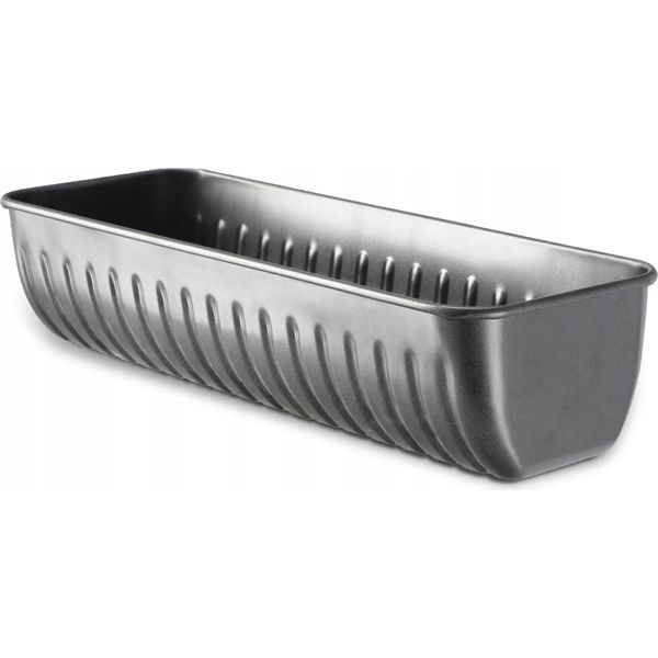 Stampo Rettangolare - Stampo Per Pane E Torte - Lunghezza 30 Cm - Metallo - Argento - /Ue-image
