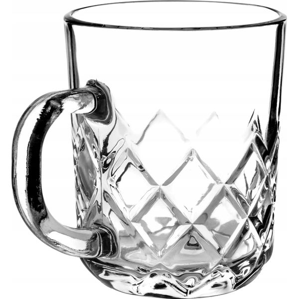 Tazze Da Tè In Vetro - Set Da 6 Pezzi - 230 Ml - Fcm - Provenienza Polonia-image