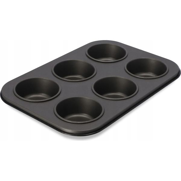 Teglia Per Muffin - Stampo Per Muffin/Cupcake - Antiaderente - Metallo - Ce/Ue - Argento-image