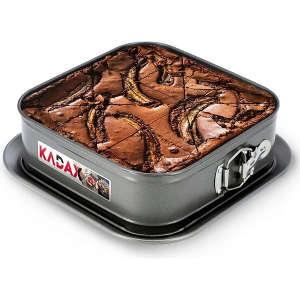 Stampo Da Forno - Stampo Per Torte - Quadrato - Rivestimento Antiaderente - 24 Cm - Metallo - Ce/Ue-image