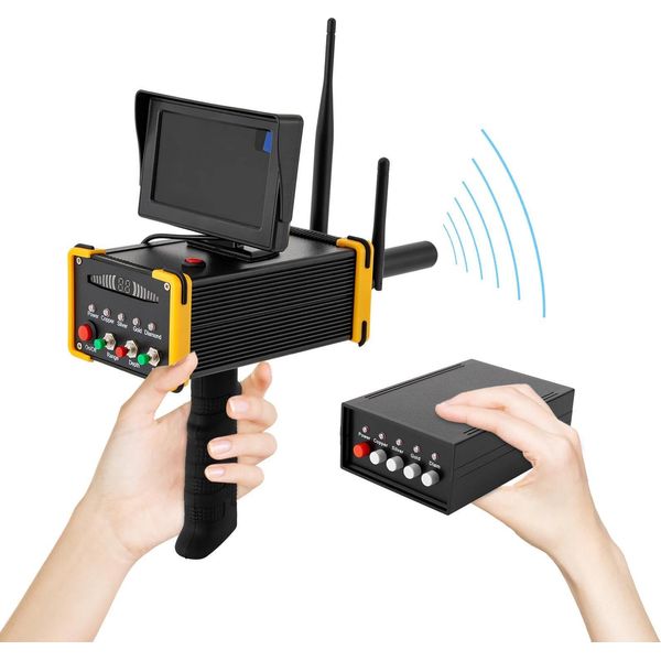 Metal Detector E Metal Detector - Scanner Sotterraneo Per La Ricerca Dell'oro - Display Lcd Ad Alta Risoluzione - Per Oro, Argento, Rame - Ac 100-240 V, Spina Ue - Nero-image