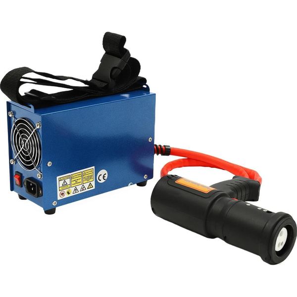 Riscaldatore Magnetico A Induzione - Pratico Strumento Per Lo Sbloccaggio Di Bulloni - 1500 W - 220 V - Riscaldamento Senza Fiamma - 4 Bobine - 800 °C Max. - Blu-image