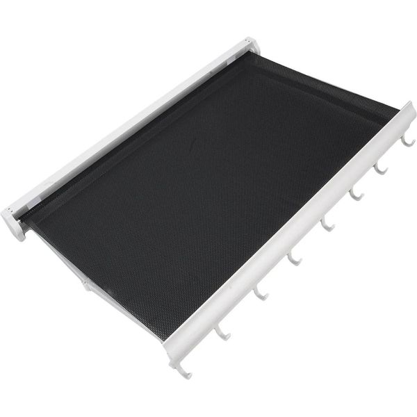 Stendibiancheria Da Parete - Stendibiancheria A Muro - Estensibile 60 Cm - Pieghevole - Alluminio - Salvaspazio - Per Bagno/Lavanderia - Bianco-image