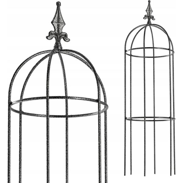 Pergola Da Giardino - Supporto Per Piante Rampicanti - Per Piante Rampicanti - Altezza 100 Cm - Nero-image
