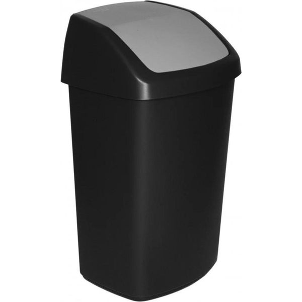 Cestino Dei Rifiuti - Cestino Della Spazzatura - Capacità 50 L - Per Rifiuti Di Cucina - Nero-image