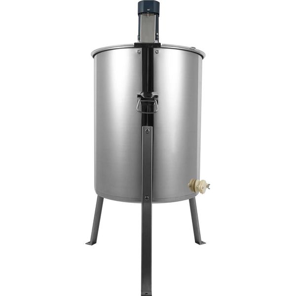 Sfioratore Per Miele - Elettrico/Manuale 4 Favi - 140 W - Acciaio Inossidabile - Centrifuga Per Apicoltura - Argento-image