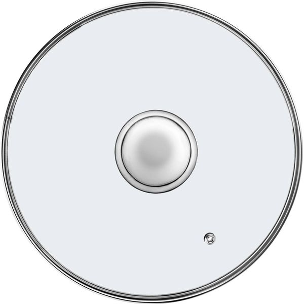 Coperchio In Vetro - Coperchio Universale Per Pentole E Padelle - 24 Cm - Resistente Al Calore - Trasparente-image