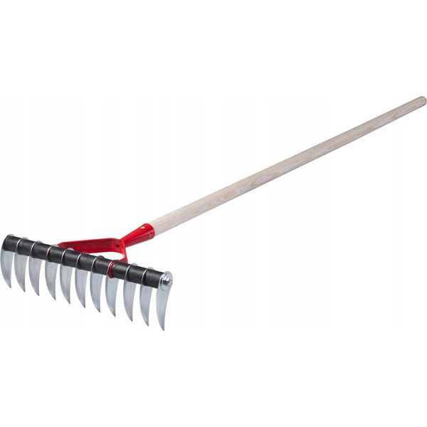 Arieggiatore Per Prato / Aeratore Per Prato - Attrezzo Manuale - Testa In Metallo Con Punte - Design Su Un Solo Lato - Per L'aerazione Del Terreno-image