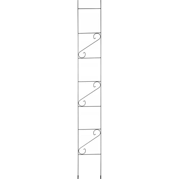 Traliccio Da Giardino - Supporto Metallico Per Piante Rampicanti - Altezza 210 Cm - Struttura Robusta - Resistente Alle Intemperie - Per Piante Rampicanti - Nero-image
