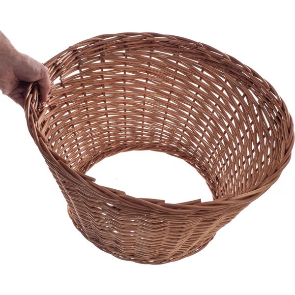 Collare Per Albero In Rattan - Copertura Per Supporto Per Albero Di Natale - 55 Cm - Cesto Intrecciato - Nasconde Il Supporto - Naturale-image