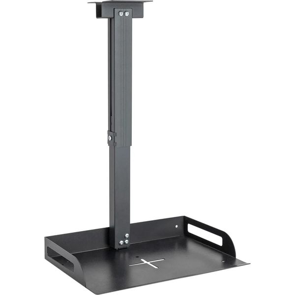 Supporto Per Videoproiettore/Proiettore - Montaggio A Soffitto - Regolabile Da 34 A 56 Cm - Compatibilità Universale - Con Guida - Parte Inferiore Incavata - Nero-image