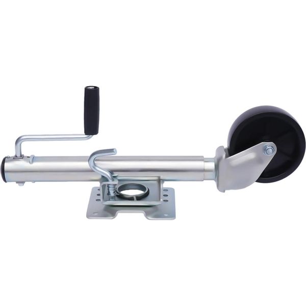 Ruota Di Supporto/Ruota Jockey - Martinetto Per Rimorchi - Automatico - Capacità Di Carico 545 Kg - Acciaio Zincato - Per Rimorchi/Roulotte/Camper - Versione Pesante-image