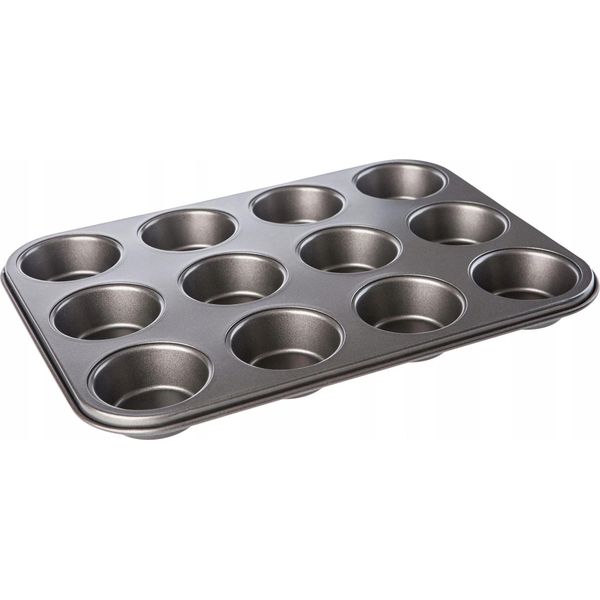 Teglia Per Muffin - Stampo Per Muffin - 12 Cavità - Metallo - Ce/Eu-image