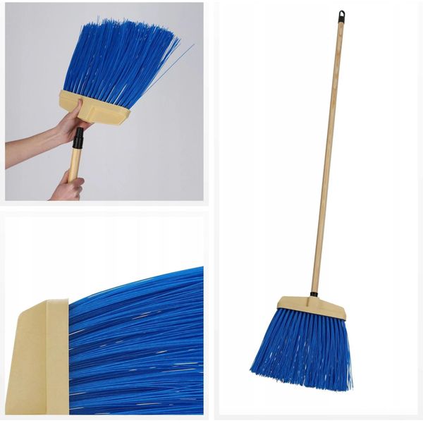 Scopa Per Esterni - Setole In Nylon - 35 Cm - Setole Rigide - Per Cortili E Marciapiedi-image