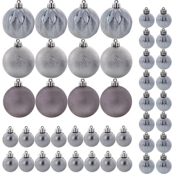 Palline Di Natale - Set Da 44 Pezzi - Infrangibili - Decorazioni Per L'albero Di Natale - Per L'albero Di Natale-image