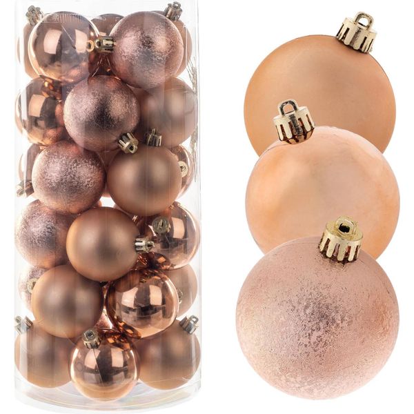 Palline Di Natale - Set Di Palline - Infrangibili, Indistruttibili - Set Da 30 - Per L'albero Di Natale-image