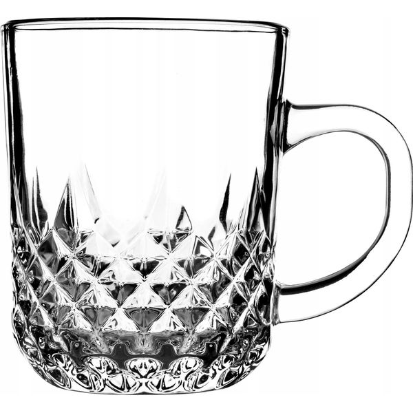 Tazze In Vetro Per Tè E Caffè - Set Da 6 - Con Manico - Capacità 230 Ml-image