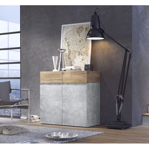 Kommode Home Affaire "Rimini", Grau (Atelier Hell, Kastanienfarben), B:90Cm H:86Cm T:40Cm, Sideboards, Kommode, Breite 90 Cm-image
