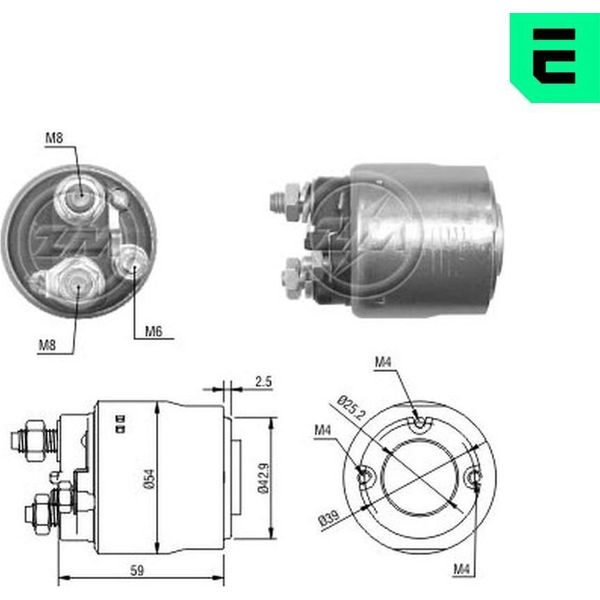 Era ZM498 Interruttore Magnetico Per Motorino Di Avviamento/Starter Per Ford Fiesta Mk4 Hatchback (Jas, Jbs) Ka (Rb)-image