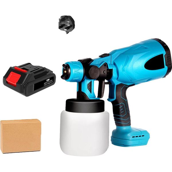 Spruzzatore Di Vernice, Modalità Di Spruzzo Regolabile, Design Ergonomico, 1 Batteria Spina Ue, Spina Ue-image
