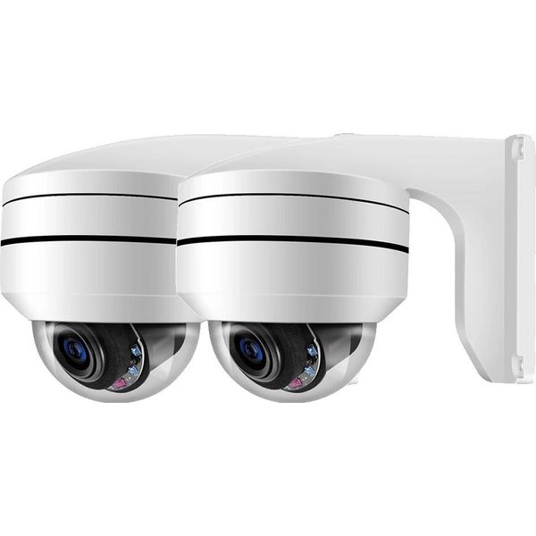 Telecamera Di Sicurezza, Telecamera Ip Ptz, Zoom Ottico 12X, Funzione Pan E Tilt 360¬8, 2 Pezzi 4K Poe Ptz-image