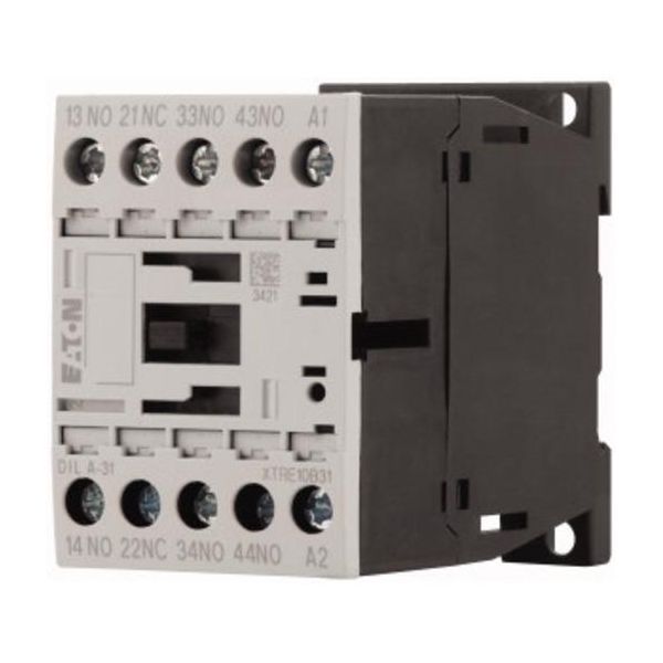 Eaton HilfsschüTz 230 Vac 3 NO+1 NC/3 NO/1 ÖFfner (Nc) - Schraubklemmen 1.6 Kw (DILA-31 (230V50HZ))-image