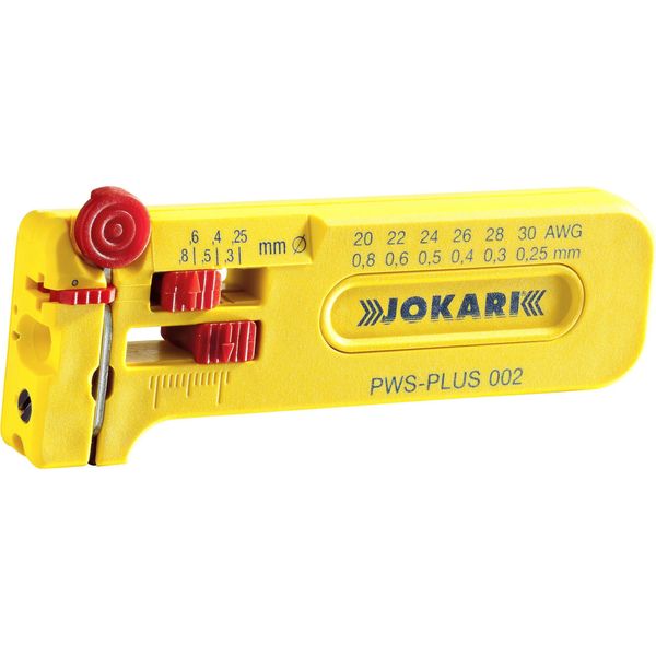 Jokari 40025 Pws Plus 002 Wire Stripper Suitable For Pvc-Coated Wires, Ptfe Wires 0.25 Up To 0.80 Mm-image