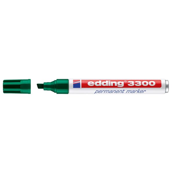 Edding 4-3300004 3300 Marcatore Permanente - Ricaricabile, 1 - 5 Mm, Verde-image