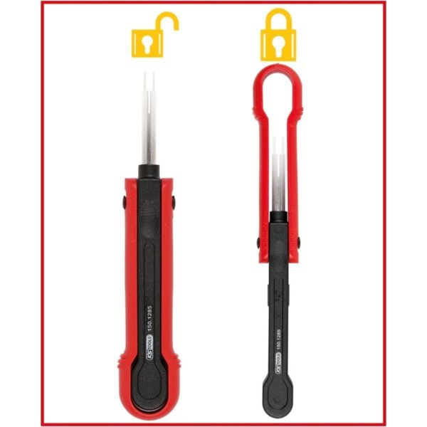 Ks Tools Attrezzo Di Sblocco Del Cavo Per Prese A Lama Da 9,5 Mm - 150.1266-image