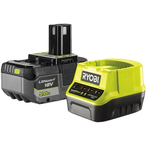 Ryobi RC18120-150 - Set Batteria E Caricabatterie - Ioni Di Litio (Li-Ion) - 5 Ah - 18 V - Ryobi - R18DD3 - R18CS-image