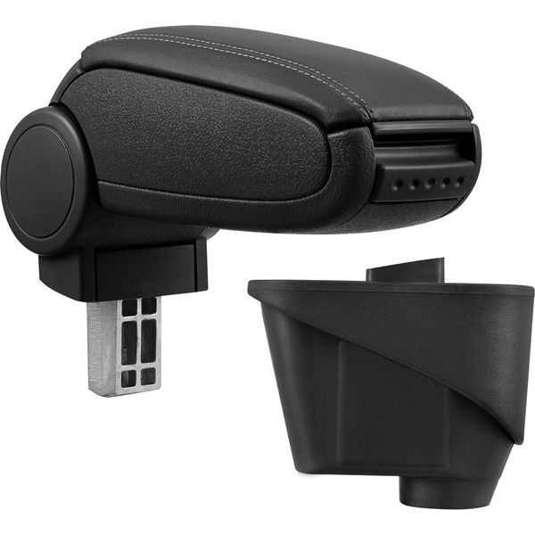 Bracciolo Centrale Mal Rivestimento In Pelle Nero Per Citroen DS3 Dal 2010--image