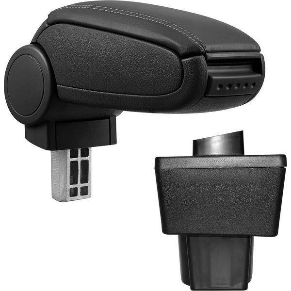 Bracciolo Centrale Mal Rivestimento In Pelle Nero Per Skoda Yeti Dal 2009--image