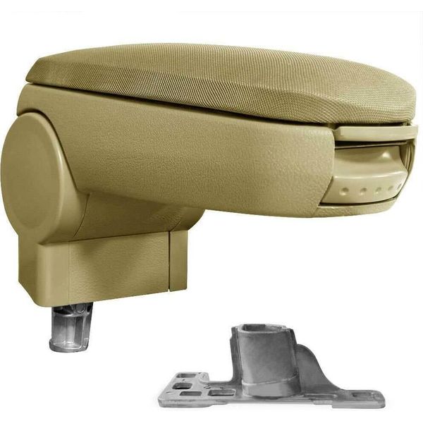 Bracciolo Centrale Mal Rivestimento Tessile Beige Per Vw Passat 3B B5 + Variant-image
