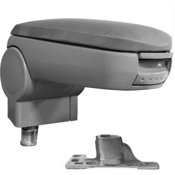 Bracciolo Centrale Mal Rivestimento Tessile Grigio Per Vw Passat 3B B5 + Variant-image