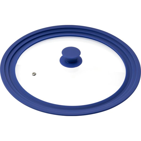 Bremermann Coperchio Universale Per Barattoli Con Bordo In Silicone, 30/32/34 Cm, Blu Grande-image