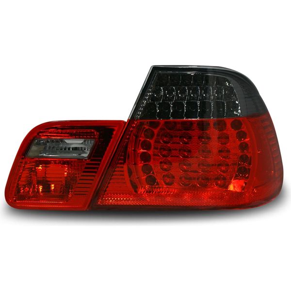 Originale Jom Led Luci Posteriori Nero Rosso Set Per Bmw Serie 3 E46 Coupé 1999-2002-image