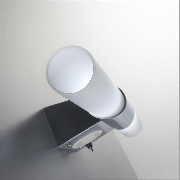 B.K.Licht Mithra, Luce Led Da Specchio, Lampada Da Muro Per Bagno Con 2 Lampadine E14 Incluse, Luce Calda 3000K, 2X470Lm, Corpo Metallo Cromato E Vetro Bianco-image