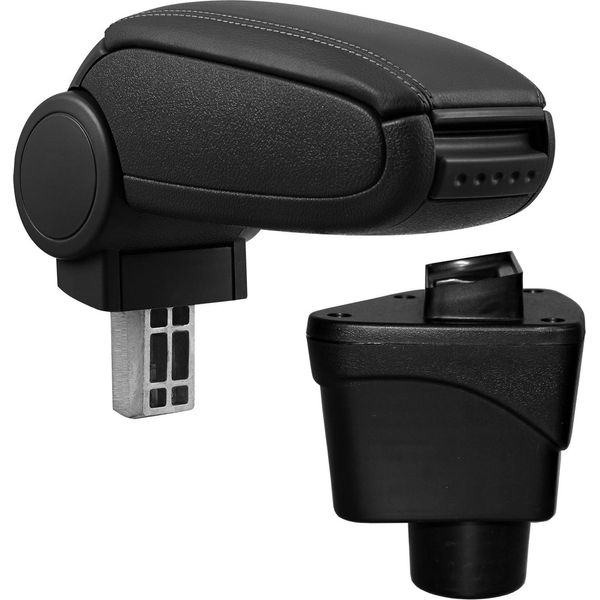 Bracciolo Centrale Bracciolo Completo In Pelle Nera Per Ford Ecosport Ii 2 Dal 2012--image