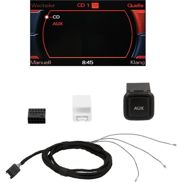 Originale Kufatec Aux In Set Radio Concert / Symphony Per Audi A4 B8 A5 8T Q5 8R-image