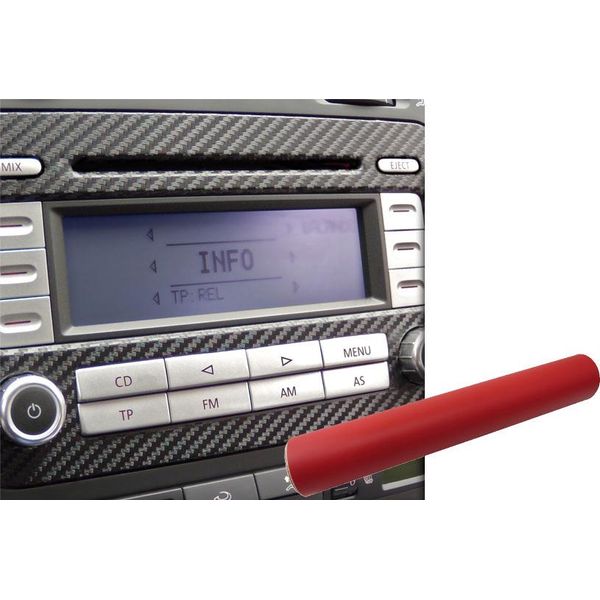 Set Di Modanature Per Interni Premium Per Il Design Delle Pellicole Per Auto In Rosso Opaco-image