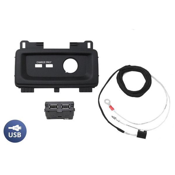 Set Completo Originale Kufatec Hub Usb + Cablaggio + Copertura Per Audi Q5 Ii Fy-image