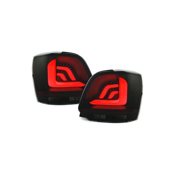 Luci Posteriori Originali Litec Led Nero Indicatore Dinamico Per Vw Polo 6R 6C-image