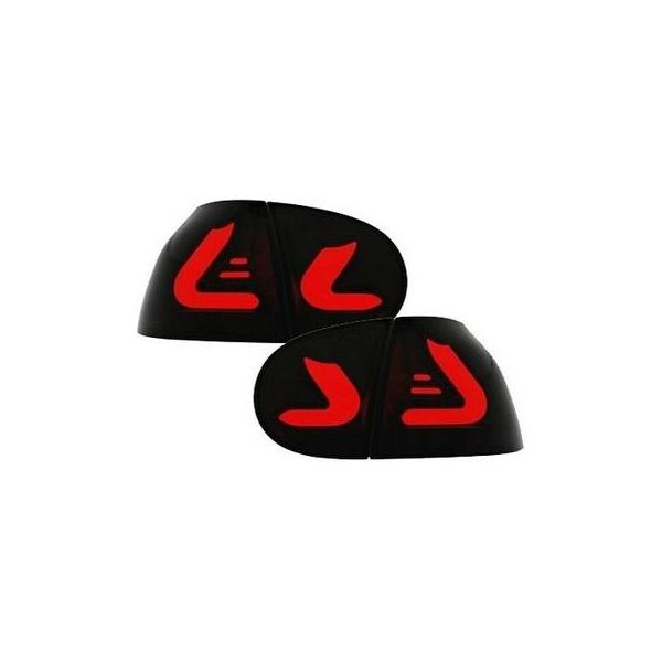 Set Di Fanali Posteriori Originali Litec Led Nero Fumo Per Vw Golf 5 V 2003-2008-image