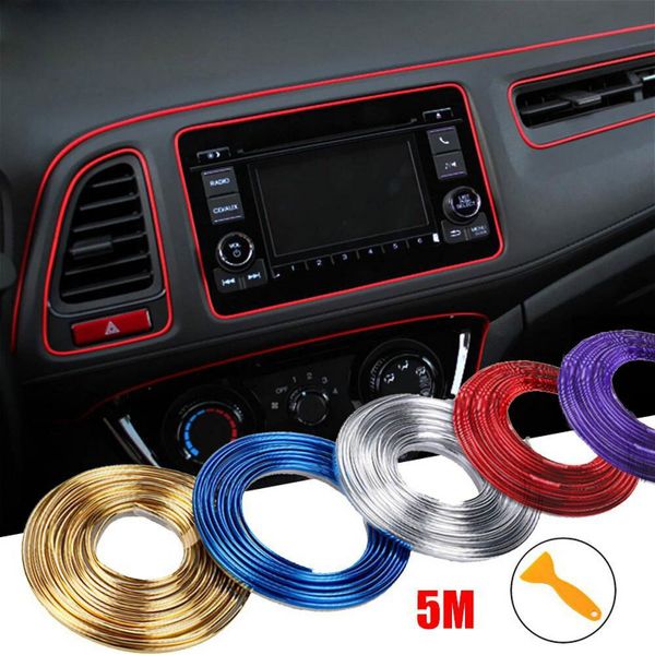 5M Modanature Decorative Per Interni Auto Rosso Blu Cromo Oro Viola-image