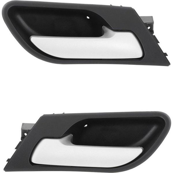 Maniglia Interna Porta Argento Sinistra + Destra Anteriore Per Bmw X5 E53 Dal 1999-2006-image