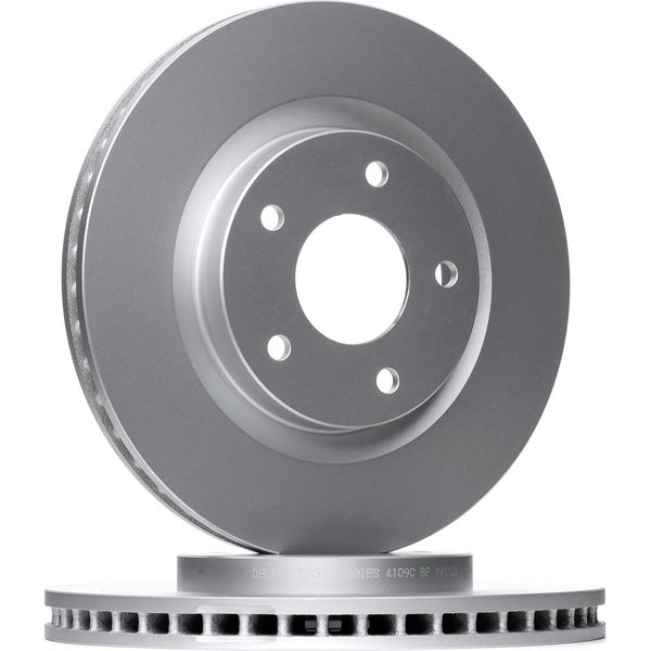 2X Delphi Disco Freno BG4109C Per Nissan Qashqai / Qashqai +2 I (J10 NJ10)-image